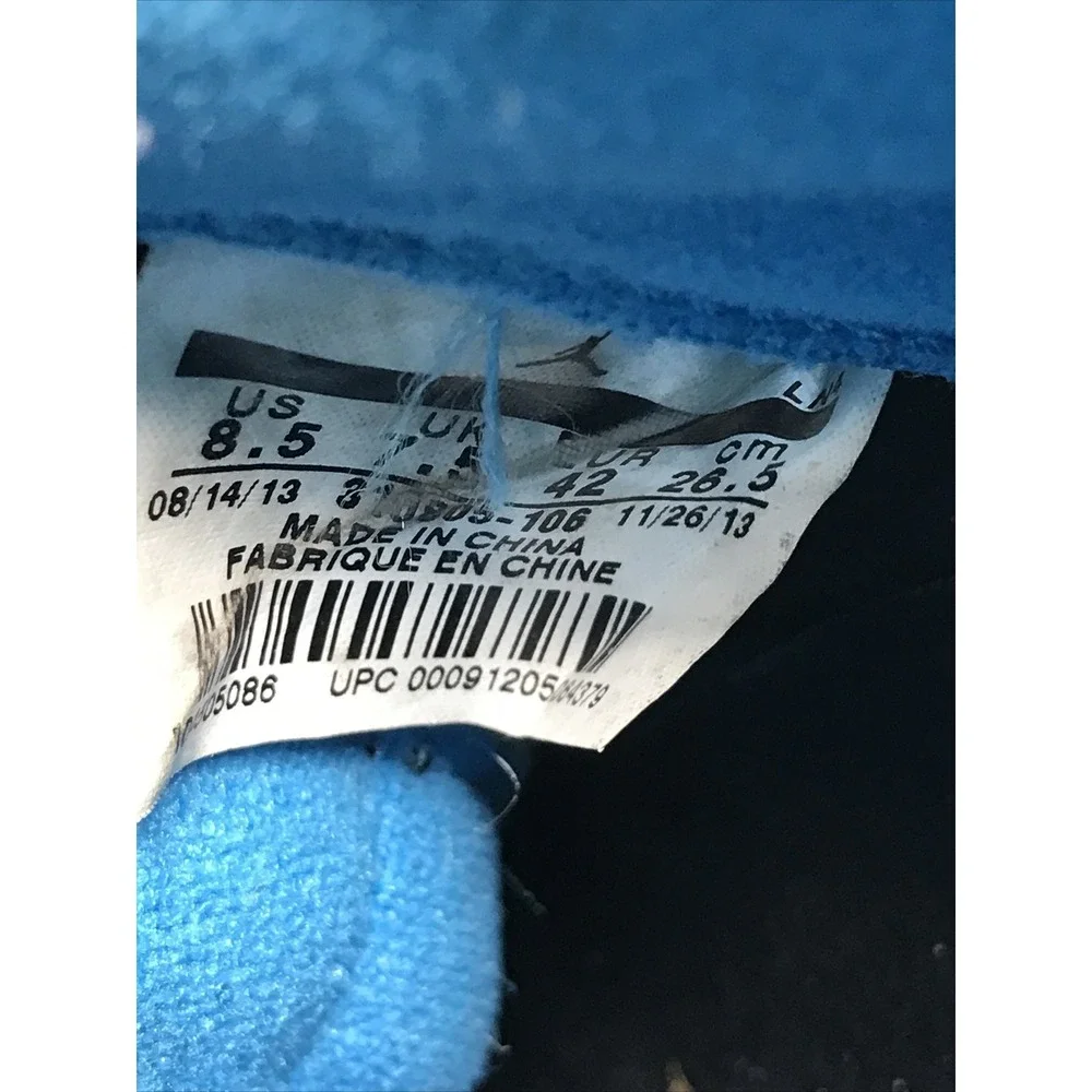 Jordan 10 Retro Powder Blue 2014 Size 8.5 FOR REPAIR READ DESCRIPTION 310805 106